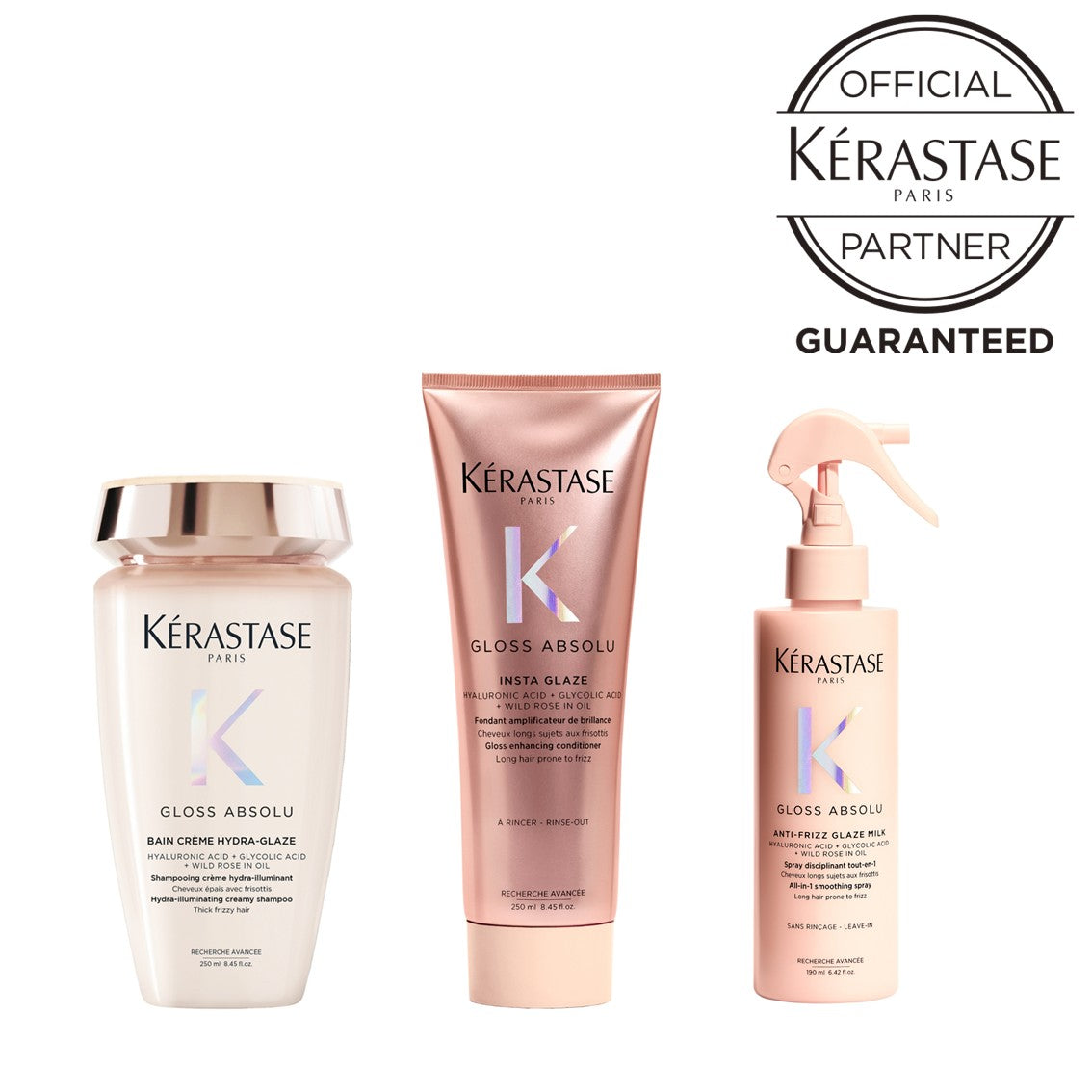 KERASTASE グロスアブソリュ 3点セット(シャンプー・トリートメント・ミスト)の製品画像