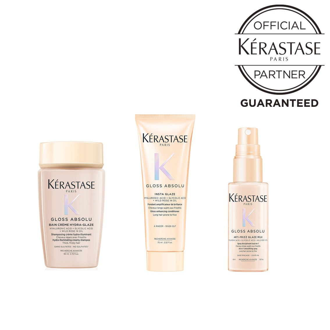 KERASTASE グロスアブソリュ ミニセット(シャンプー・トリートメント・ミスト)の製品画像