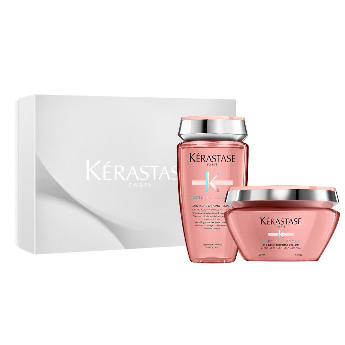 【クリスマス限定】KERASTASE クロマアブソリュ シャンプーマスクBOXセット(当店オリジナルショッパー付)の製品画像