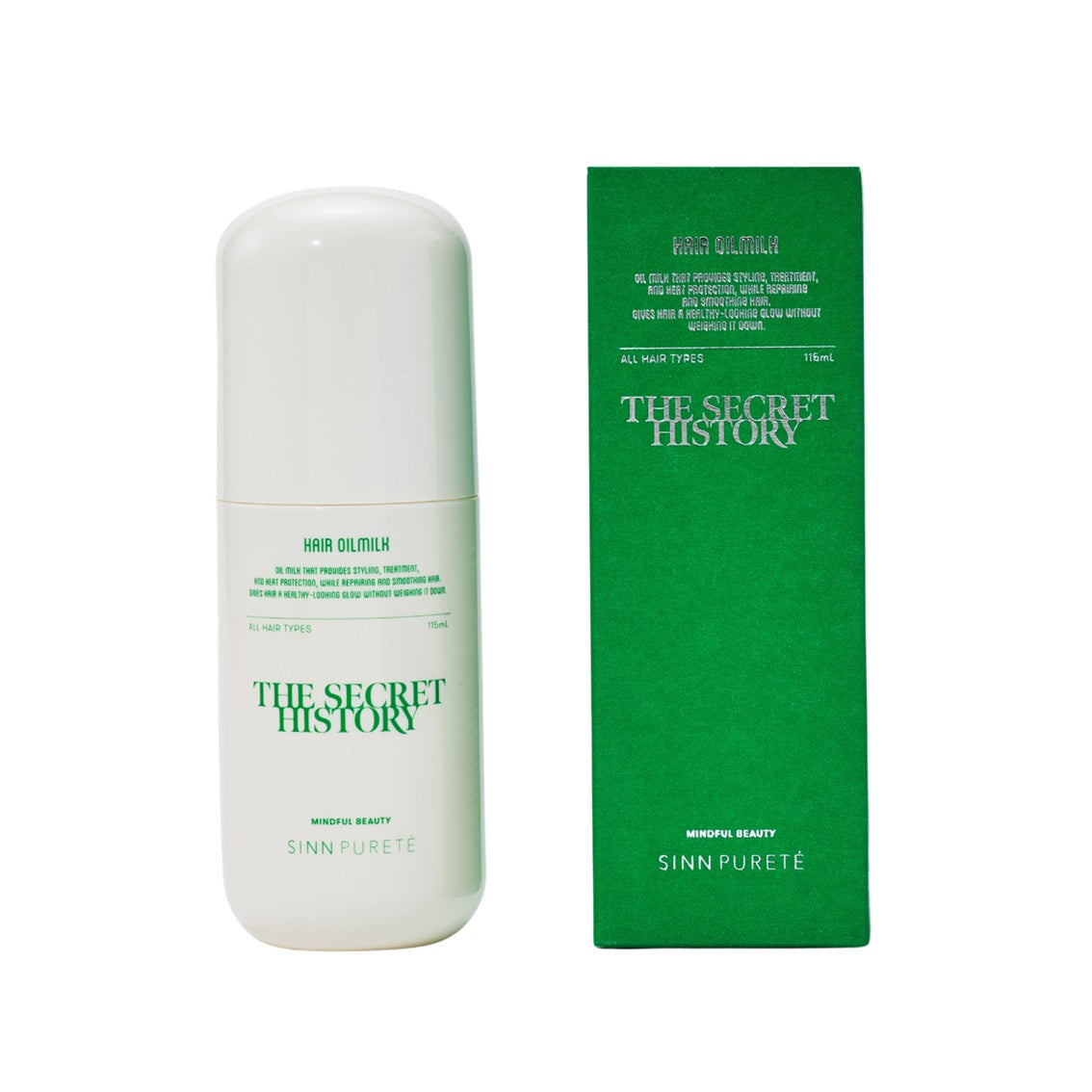 ヘア オイルミルク / THE SECRET HISTORY(秘められた物語)の箱付製品画像
