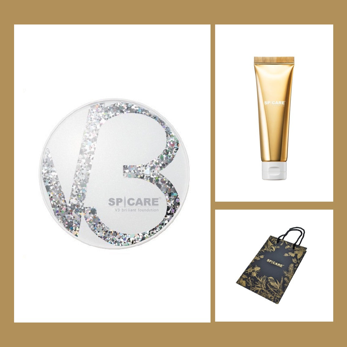 【V3針ハンドクリームお試し・ショッパー付】V3ブリリアントファンデーション&V3ハンドアンドアームクリームの製品画像