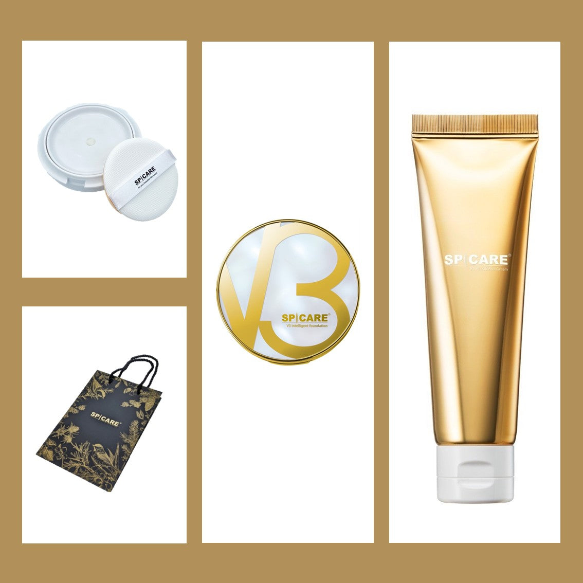 【V3ハンドクリーム&ショッパー付】V3インテリジェントファンデーション 本体+詰め替えセットの製品画像