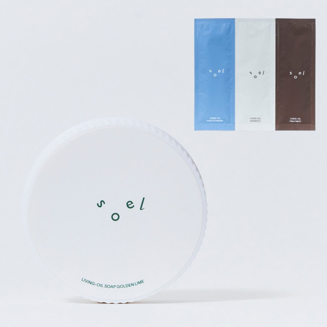 soel LIVING-OIL SOAP GOLDEN LIME 生せっけん サシェ付の製品画像