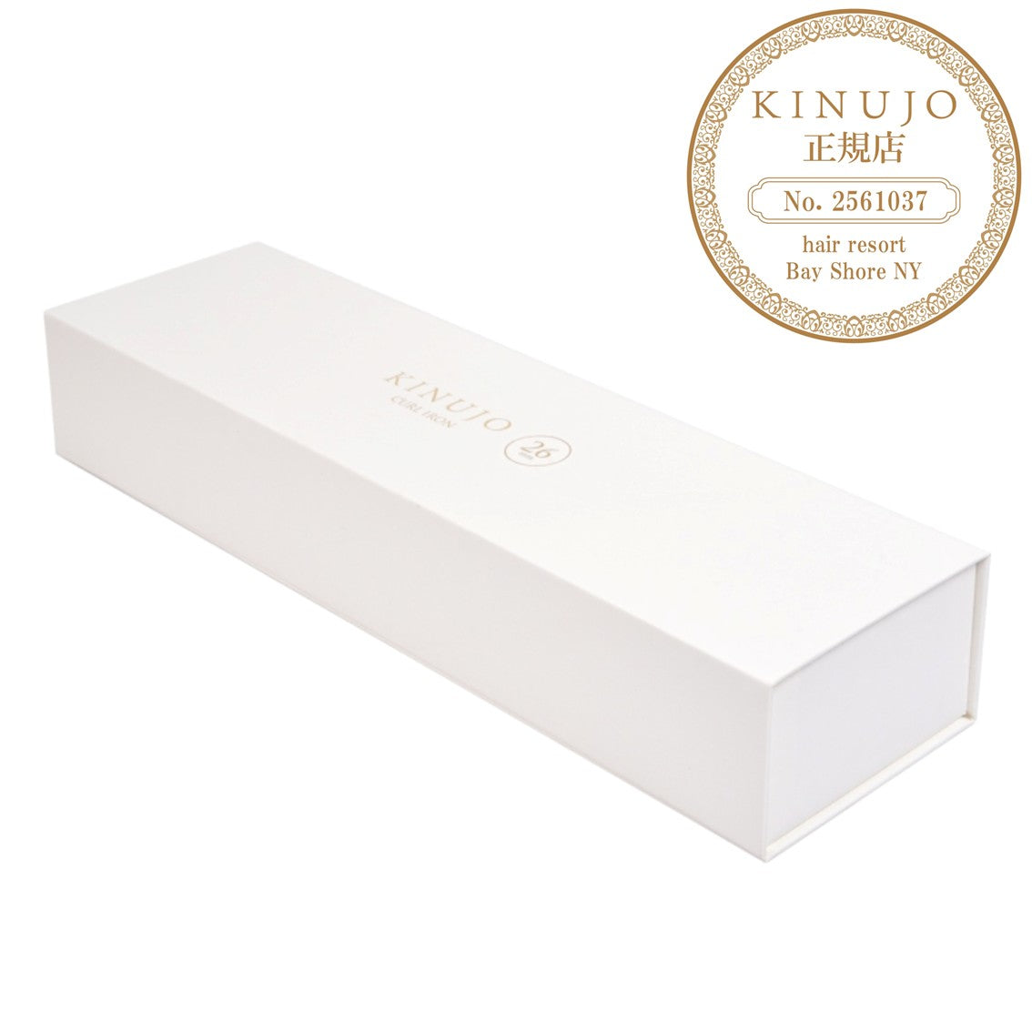 キヌージョ カールアイロン 26mmの化粧箱の画像