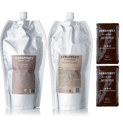 【ミニパウチ2枚付き】ケラフェクト シャンプー＆トリートメント 詰め替えセットの製品画像