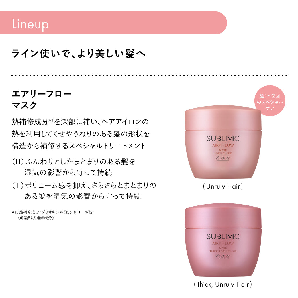 サブリミック エアリーフロー マスクの製品紹介画像