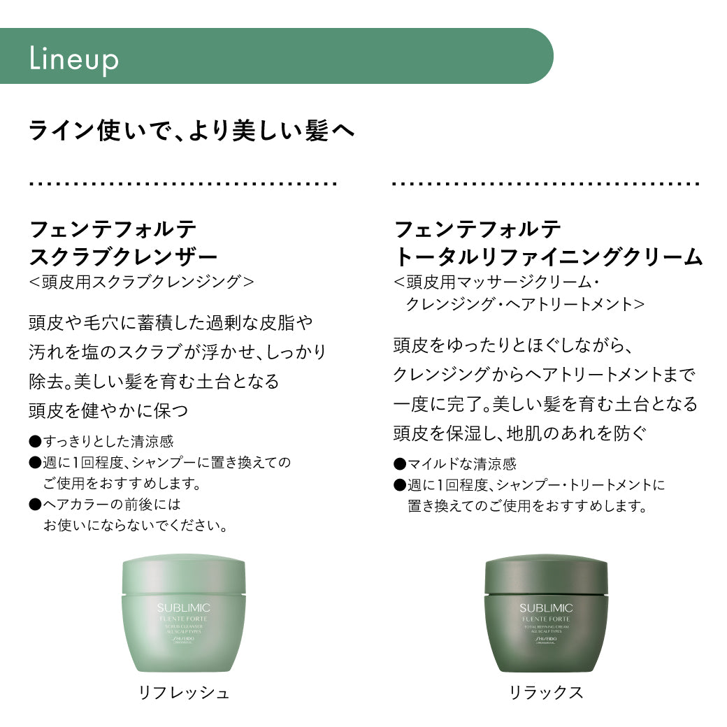 サブリミックフェンテフォルテシリーズの製品紹介画像