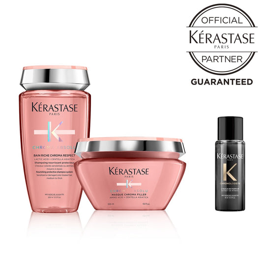 【ミニボトル＆ショッパー付】KERASTASE クロマアブソリュ シャンプー・マスクセットの製品画像