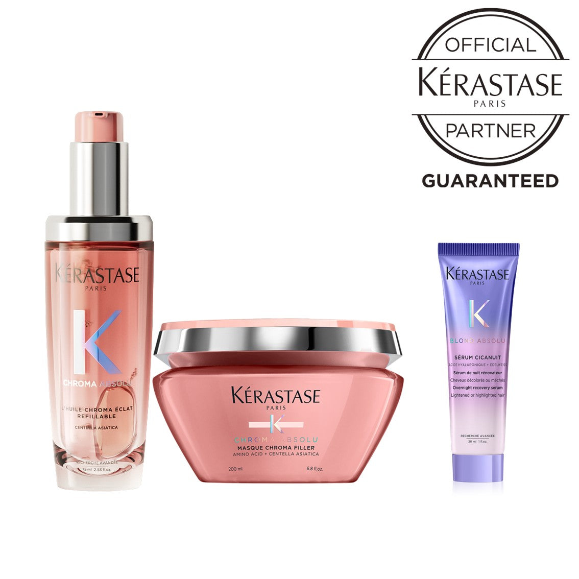 【ミニボトル＆ショッパー付】KERASTASE クロマアブソリュ ユイル・マスクセットの製品画像