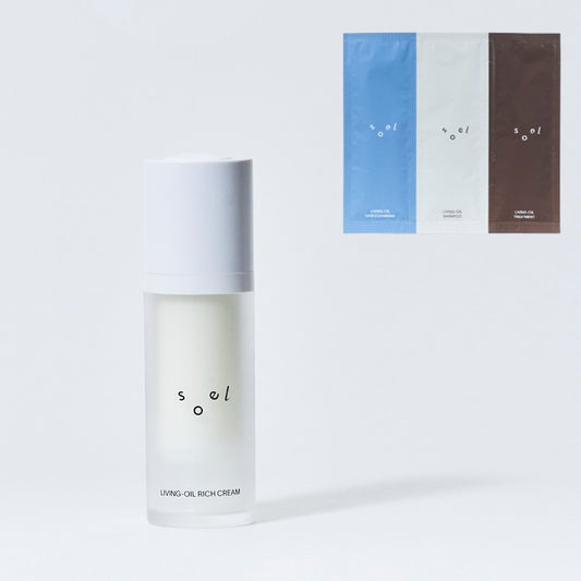 soel LIVING-OIL RICH CREAM リッチクリーム（サシェ付）の製品画像