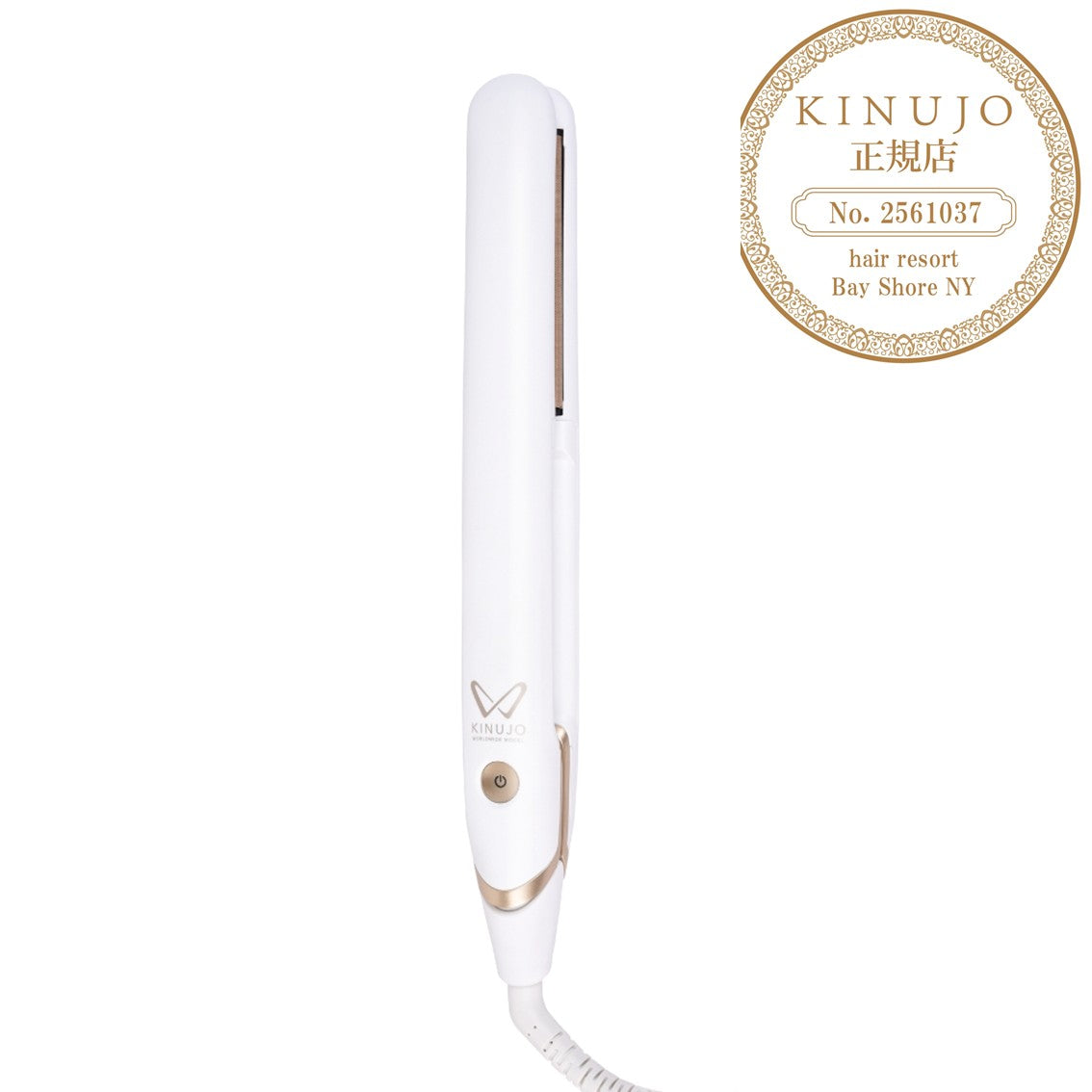 キヌージョ W -worldwide model- ストレートアイロン ホワイトの製品画像2