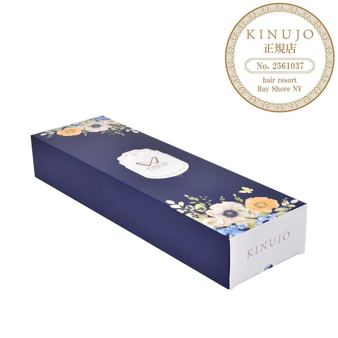 キヌージョ W -worldwide model- ストレートアイロン ブラックの化粧箱画像