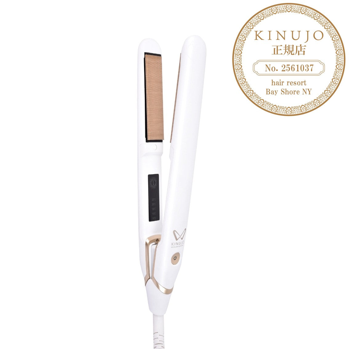 キヌージョ W -worldwide model- ストレートアイロン ホワイトの製品画像