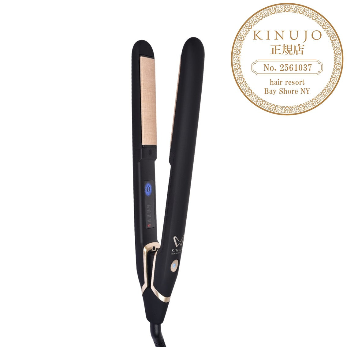 キヌージョ W -worldwide model- ストレートアイロン ブラックの製品画像