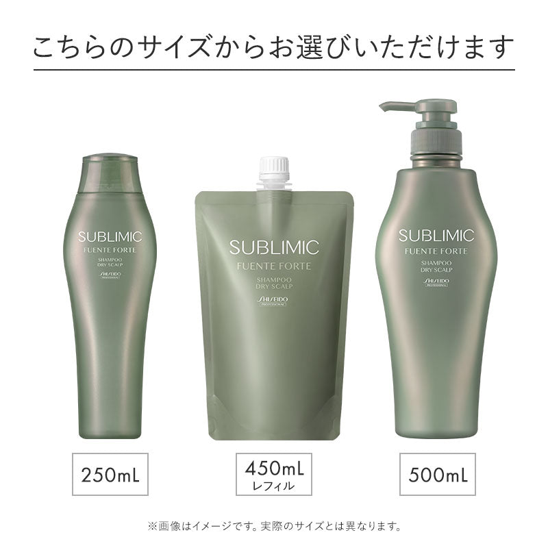 サブリミック フェンテフォルテ シャンプー DS のサイズ紹介画像