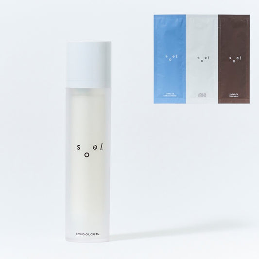 soel LIVING-OIL CREAM クリームのサシェ付の製品画像
