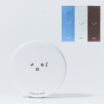 soel LIVING-OIL SOAP 生せっけん サシェ付の製品画像